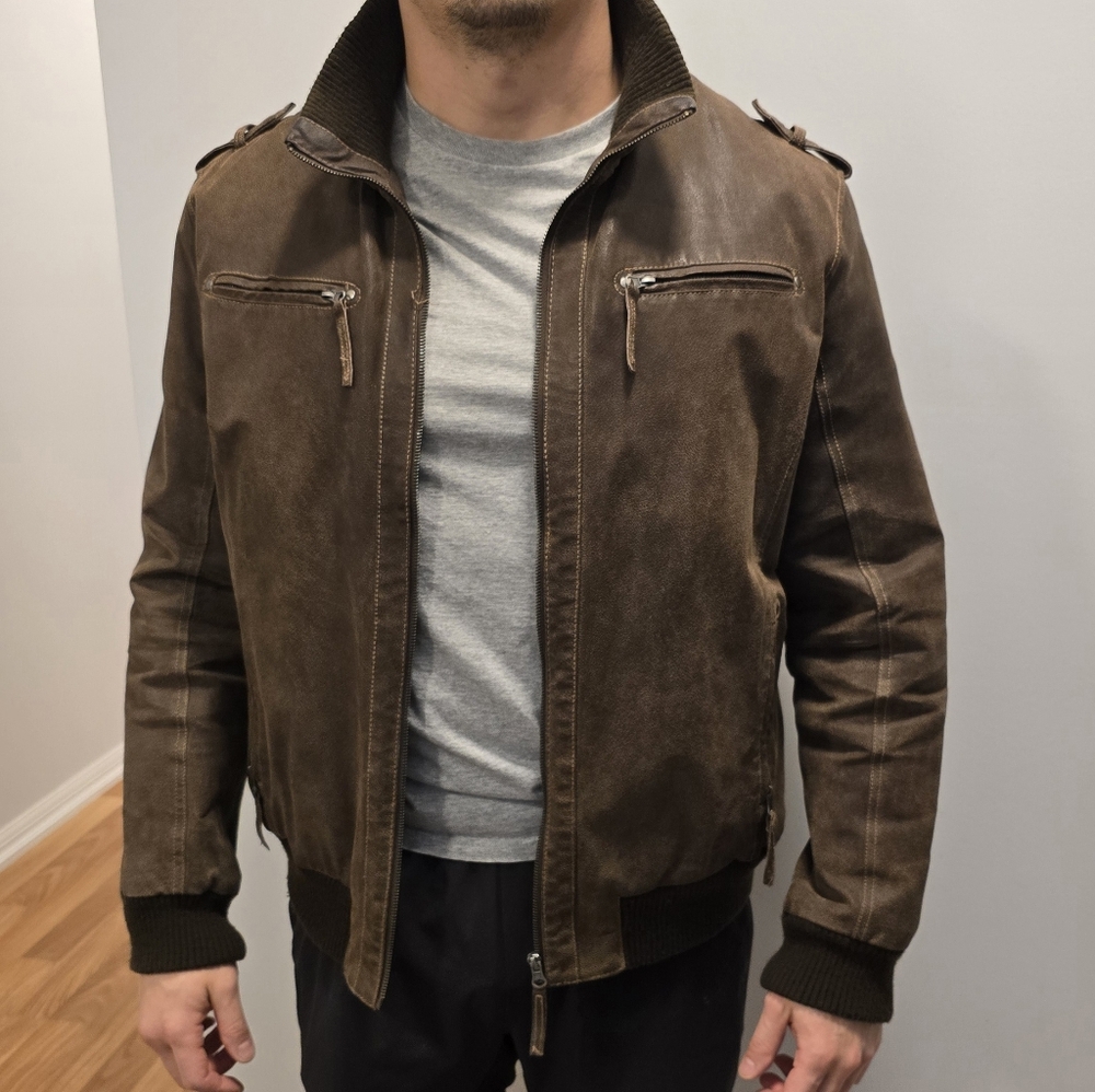 Men's Brown Leather Jacket